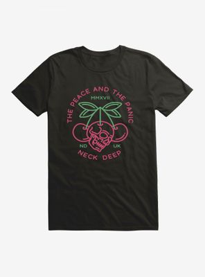 Neck Deep The Peace And Panic Cherry Skull T-Shirt