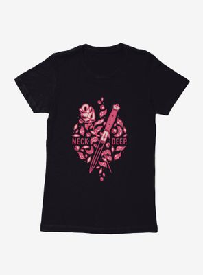Neck Deep Rose And Dagger Womens T-Shirt