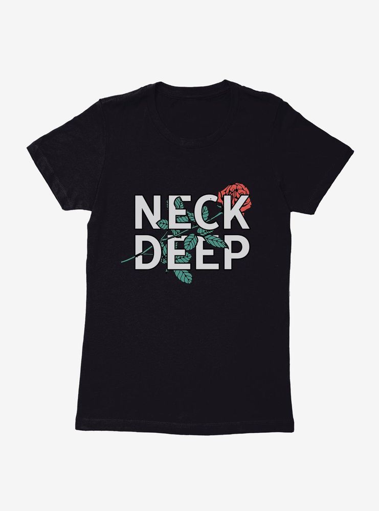 Neck Deep Rose Womens T-Shirt