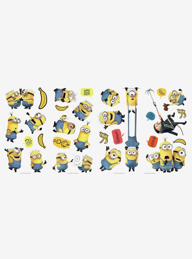 Minions: The Rise of Gru Peel and Stick Wall Decals