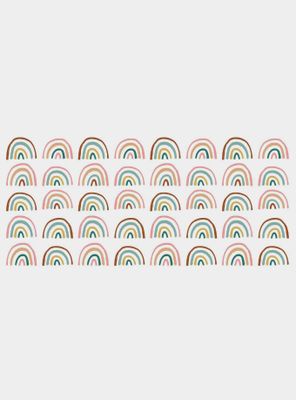 Retro Rainbow Peel And Stick Wall Decals