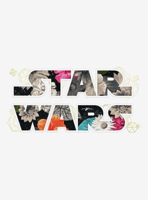 Star Wars Floral Logo Peel And Stick Wall Decals With Foil