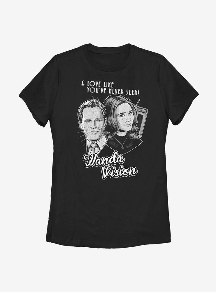 Marvel WandaVision Monochrome Wanda Womens T-Shirt