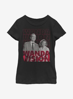 Marvel WandaVision Repeating Text Youth Girls T-Shirt