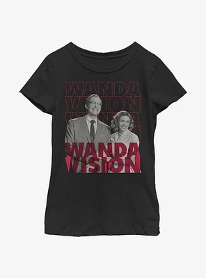 Marvel WandaVision Repeating Text Youth Girls T-Shirt