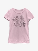 Marvel WandaVision Simple Ink Youth Girls T-Shirt