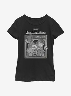 Marvel WandaVision Vintage TV Youth Girls T-Shirt
