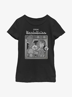 Marvel WandaVision Vintage TV Youth Girls T-Shirt