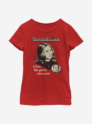 Marvel WandaVision Love Youth Girls T-Shirt