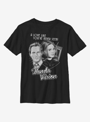 Marvel WandaVision Monochrome Wanda Youth T-Shirt