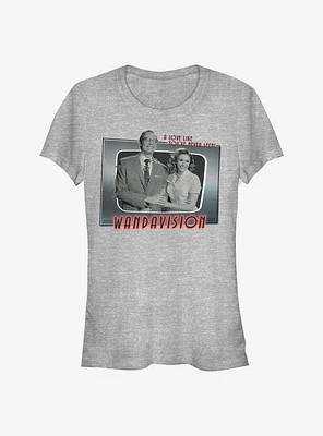 Marvel WandaVision Romantic Couple Girls T-Shirt