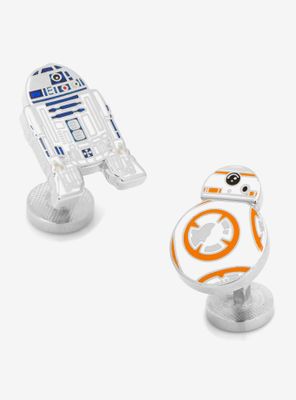 Star Wars R2D2 And BB8 Enamel Cufflinks