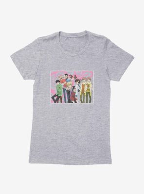 Ouran High School Host Club Pink Rose Pose Womens T-Shirt