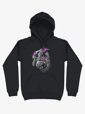 Astronaut A Touch Of Whimsy Black Hoodie