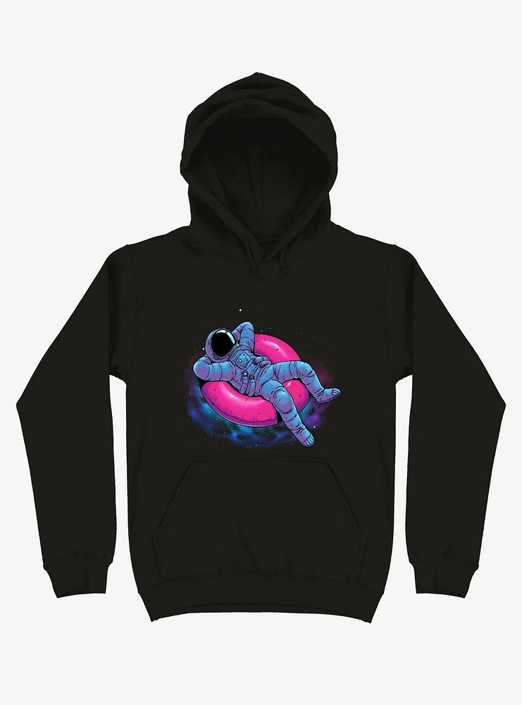 Astronaut Floating Dream Black Hoodie
