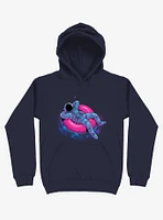 Astronaut Floating Dream Navy Blue Hoodie