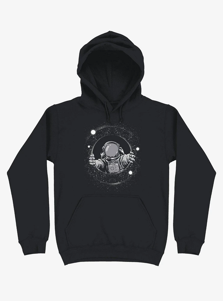 Astronaut Holding Black Hole Hoodie