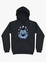 Astronaut Meditation Black Hoodie