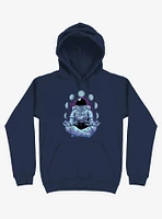 Astronaut Meditation Navy Blue Hoodie