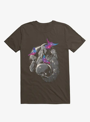 Astronaut A Touch Of Whimsy Brown T-Shirt