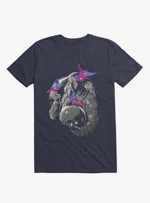 Astronaut A Touch Of Whimsy Navy Blue T-Shirt