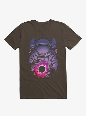 Astronaut Deep Space Brown T-Shirt