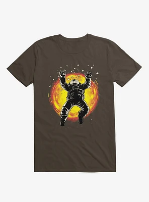 Astronaut Lost The Space Brown T-Shirt