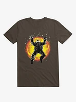 Astronaut Lost The Space Brown T-Shirt