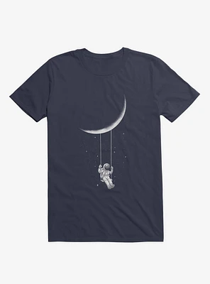 Astronaut Moon Swing Navy Blue T-Shirt