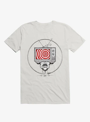 Bad Connection Trance T.V. White T-Shirt