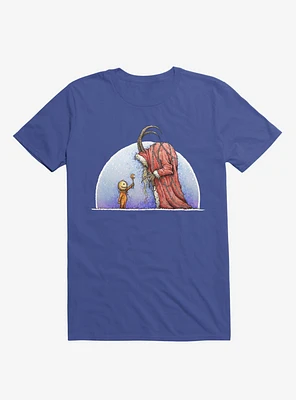 Holiday Horrors Meet Krampus Royal Blue T-Shirt