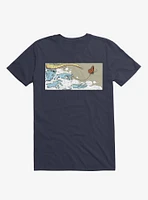 Never Letting Go Butterfly Navy Blue T-Shirt