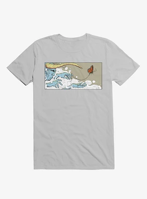 Never Letting Go Butterfly Ice Grey T-Shirt