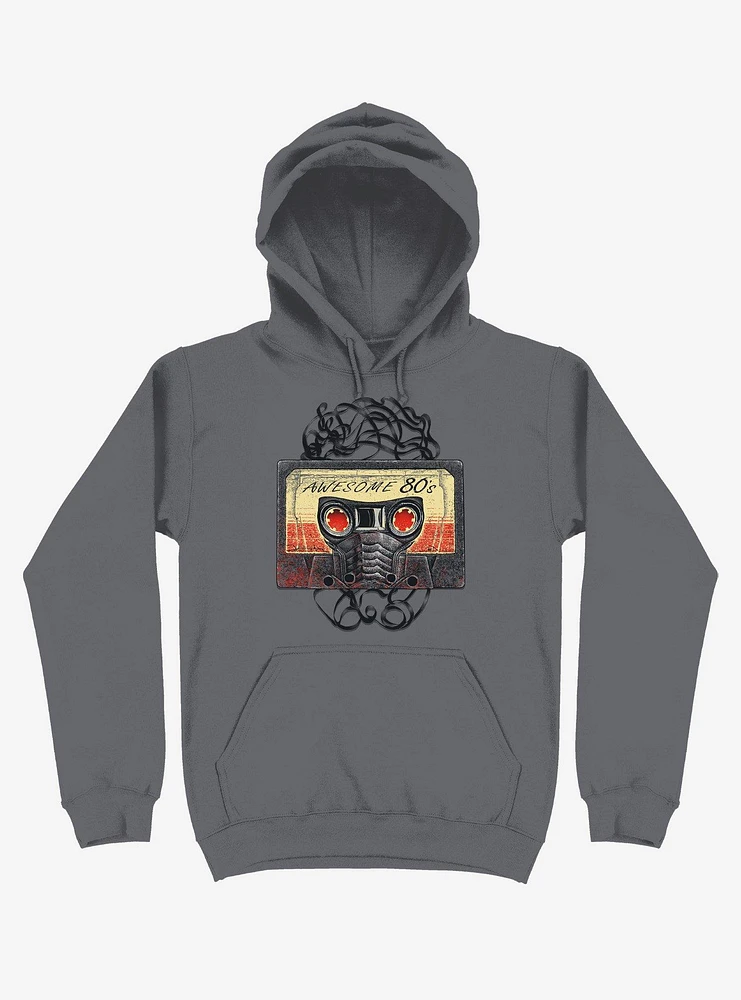 Awesome 80's Mixtape Charcoal Grey Hoodie