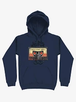 Awesome 80's Mixtape Navy Blue Hoodie
