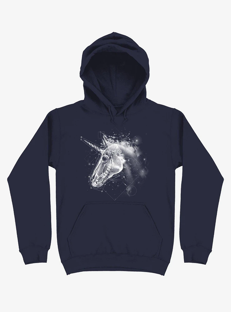 Space Constellation Unicorn Navy Blue Hoodie