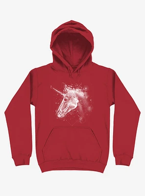 Space Constellation Unicorn Red Hoodie