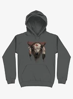 Tatanka Bison Head Charcoal Grey Hoodie
