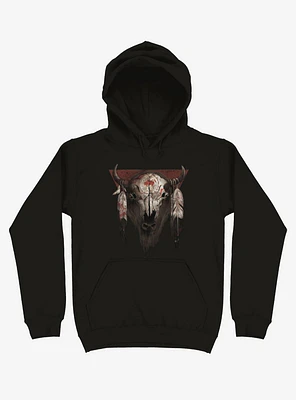 Tatanka Bison Head Black Hoodie