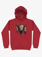 Tatanka Bison Head Red Hoodie