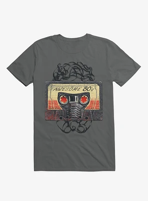 Awesome 80's Mixtape Charcoal Grey T-Shirt