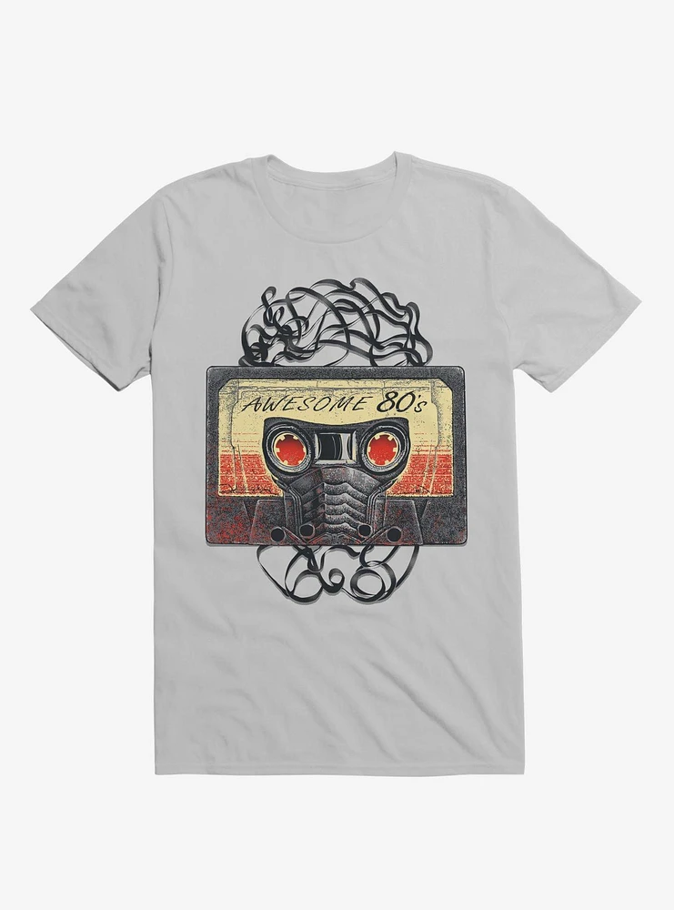 Awesome 80's Mixtape Ice Grey T-Shirt