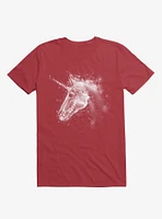 Space Constellation Unicorn Red T-Shirt