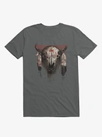 Tatanka Bison Head Charcoal Grey T-Shirt