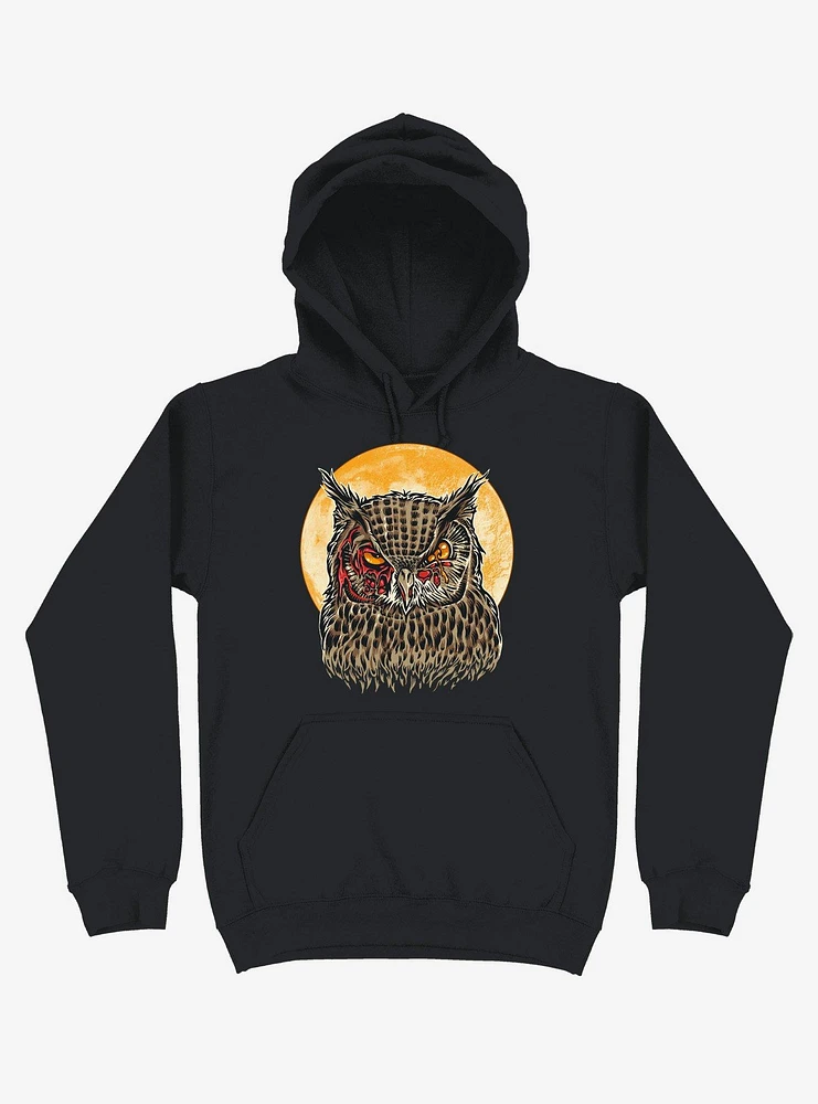 Zombie Blood Owl Black Hoodie
