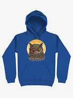 Zombie Blood Owl Royal Blue Hoodie