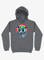 Zombie Blood Rainbow Panda Charcoal Grey Hoodie