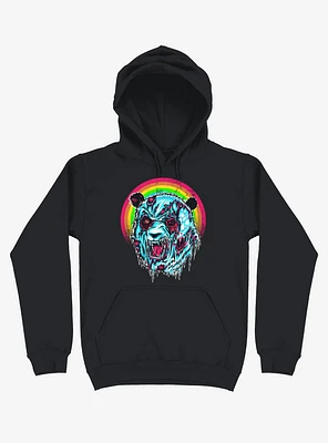 Zombie Blood Rainbow Panda Black Hoodie