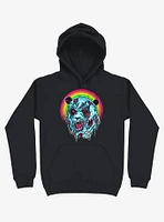 Zombie Blood Rainbow Panda Black Hoodie