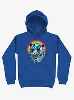 Zombie Blood Rainbow Panda Royal Blue Hoodie